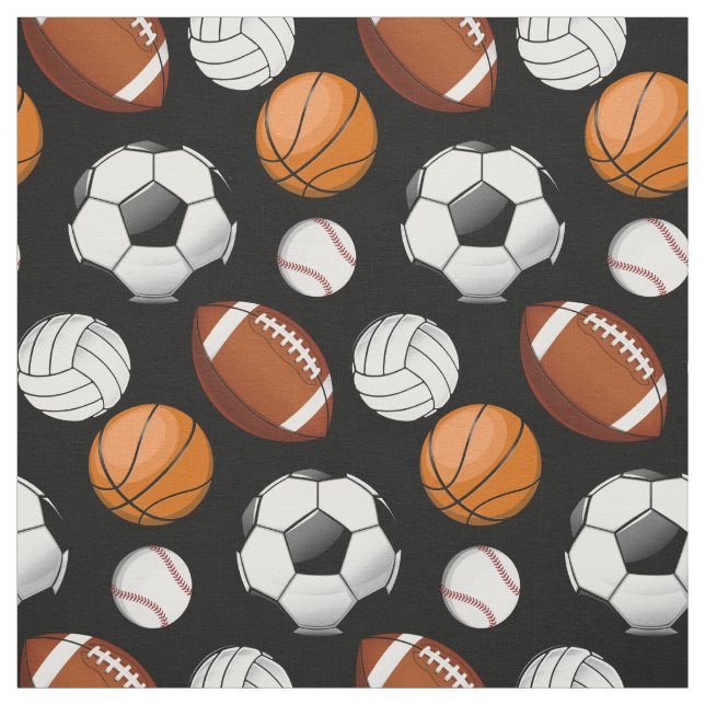 Sortiertes Sport-schwarzes Gewebe Stoff (Muster)