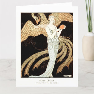 Sortilèges: Abendkleid von George Barbier Dankeskarte