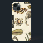 Sortited Animals Painted on Cream Background iPhone 13 Hülle<br><div class="desc">The wonders of nature are shown in this piece by Vision Studio. Creepy Insekts mix with an elephant,  butterfly and other sortited animals. If you love nature this is the print for you!</div>
