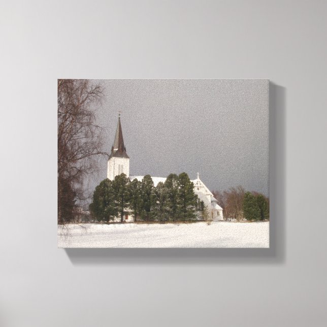 Sortlande Kirke Canvas Print Leinwanddruck (Vorderseite)
