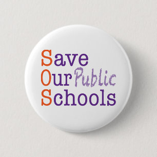 SOS für unsere öffentlichen Schulen gerettet Button