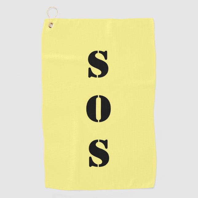 SOS Golfhandtuch (Vorderseite)