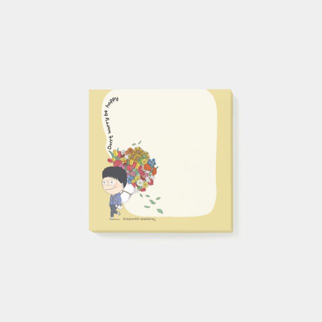sosoHoney(68)-Blume Post-it Klebezettel (Vorderseite)