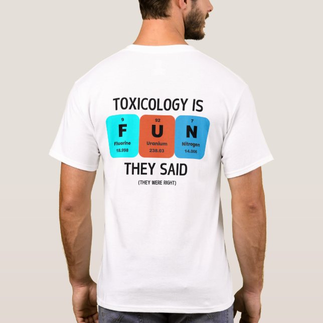 SOT - Toxisch Funny - Toxikologie ist FUN T-Shirt (Rückseite)