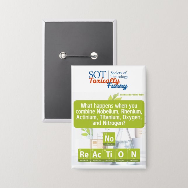 SOT - Toxisch lustig - Kein ReAcTiON-Button Button (Vorderseite/Rückseite)