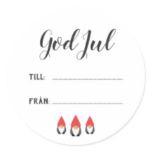 Söta Tomtenissar - Julklappsetiketter