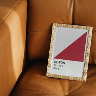 Soton Saint - Weiße Grenze Poster