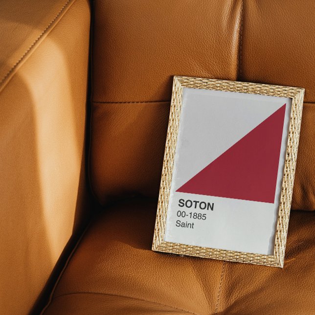 Soton Saint - Weiße Grenze Poster (Von Creator hochgeladen)