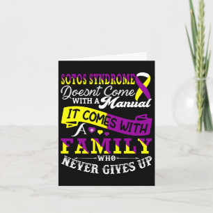Sotos Syndrome Awareness Family Support Gelb und Karte
