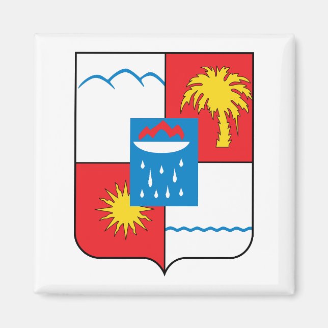Sotschi Russland Wappen Magnet (Vorne)