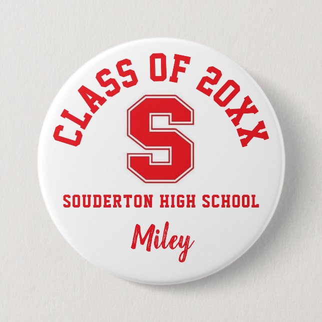 Souderton High School Button Logo Custom Personal (Vorderseite)