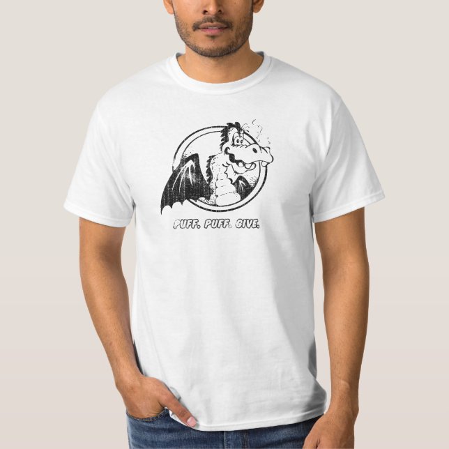 Souffle. Souffle. Donnez. T-shirt magique de (Devant)
