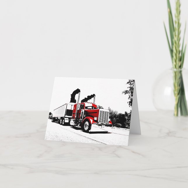 Soufflement par la carte de note de Peterbilt (Devant)