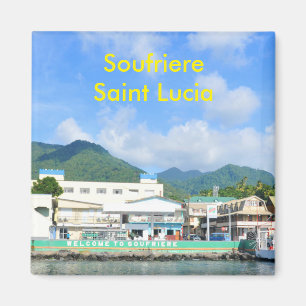 Soufriere Heilige Lucia Magnet