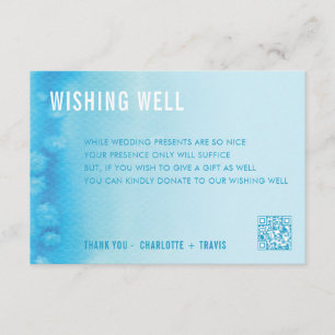 SOUHAIT BIEN CARTE :: ombre aquarelle bleu