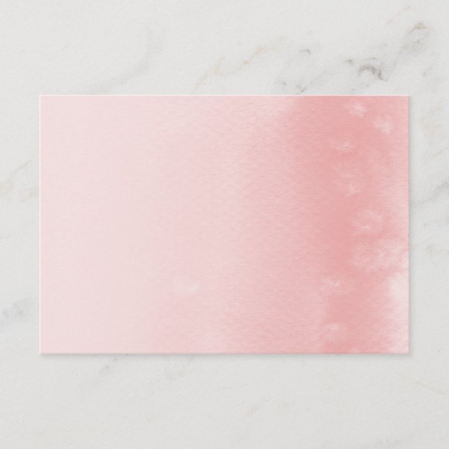 SOUHAIT BIEN CARTE :: ombre aquarelle corail (Devant)