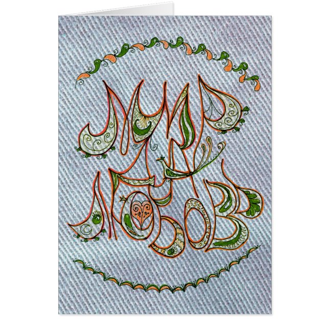 Souhait bleu de Peace&Love d'art populaire de (Devant)