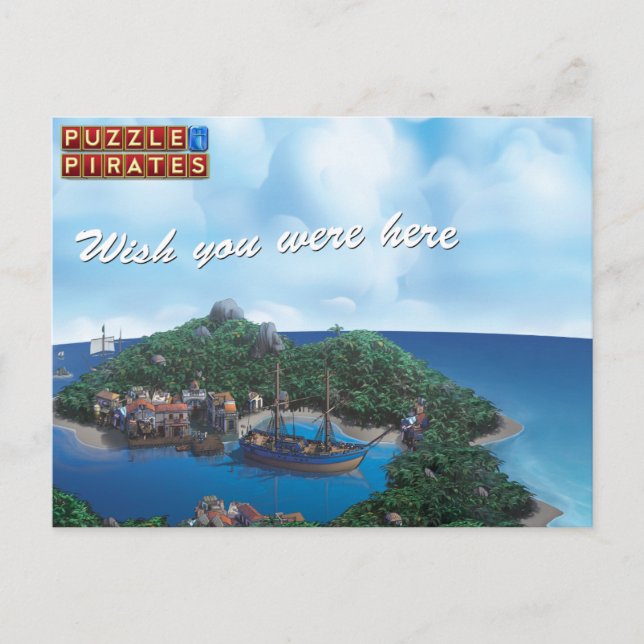 Souhaitez-Vous Être Ici Carte Postale (Devant)