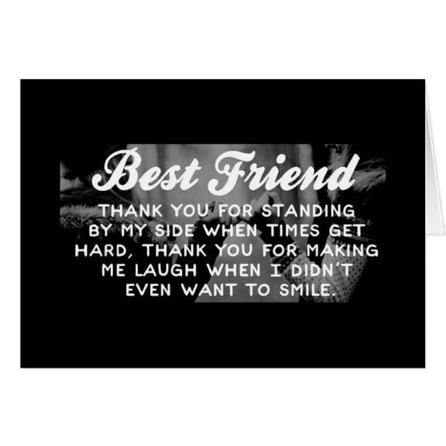 "SOUHAITS D'ANNIVERSAIRE" ET "MERCI" À MON MEILLEU (Devant horizontal)