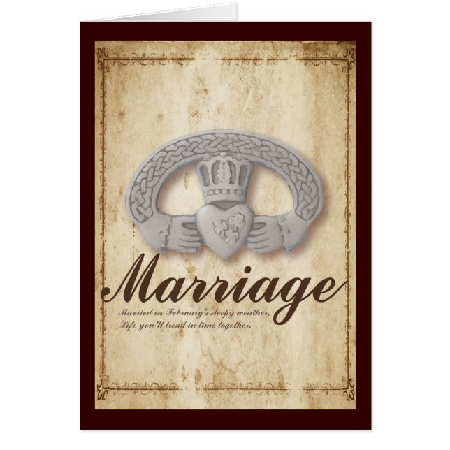 Souhaits de mariage de février (Devant)