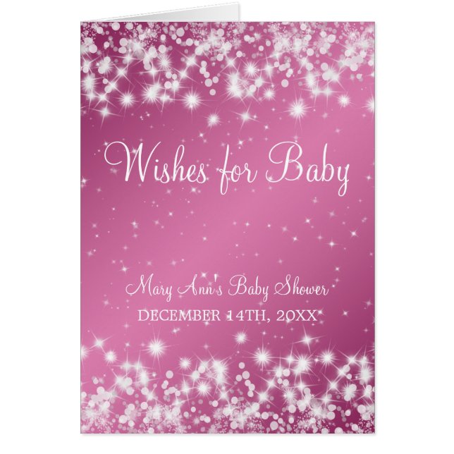 Souhaits pour le rose d'étincelle d'hiver de baby (Devant)