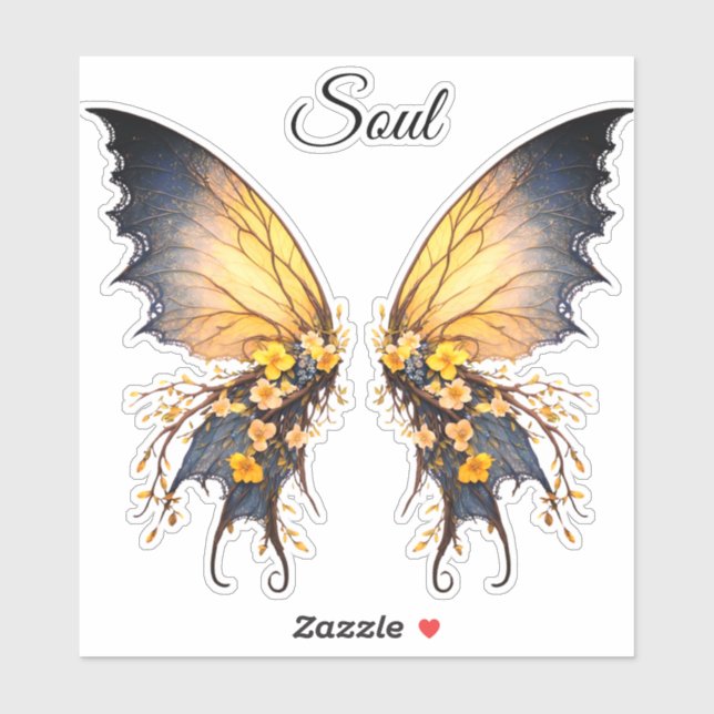 Soul Butterfly Aufkleber (Blatt)