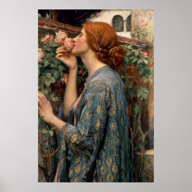 Soul der Rose, John William Waterhouse Poster (Vorne)