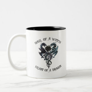 Soul eines Hexenherzes eines Drachen Zweifarbige Tasse