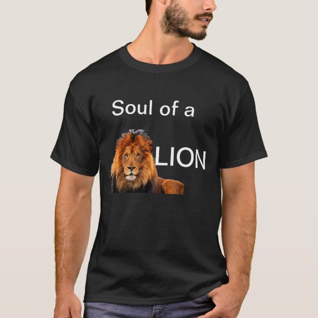 Soul eines Tierlöwe-T - Shirt (Vorderseite)