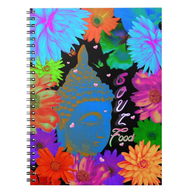 Soul Food Buddha Garden Spiral Notebook Notizblock (Vorderseite)