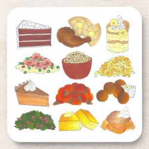 Soul Food Favorites Feinschmecker Südliche Küche Getränkeuntersetzer