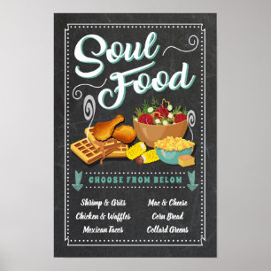 Soul Food Party Unterschrift Poster