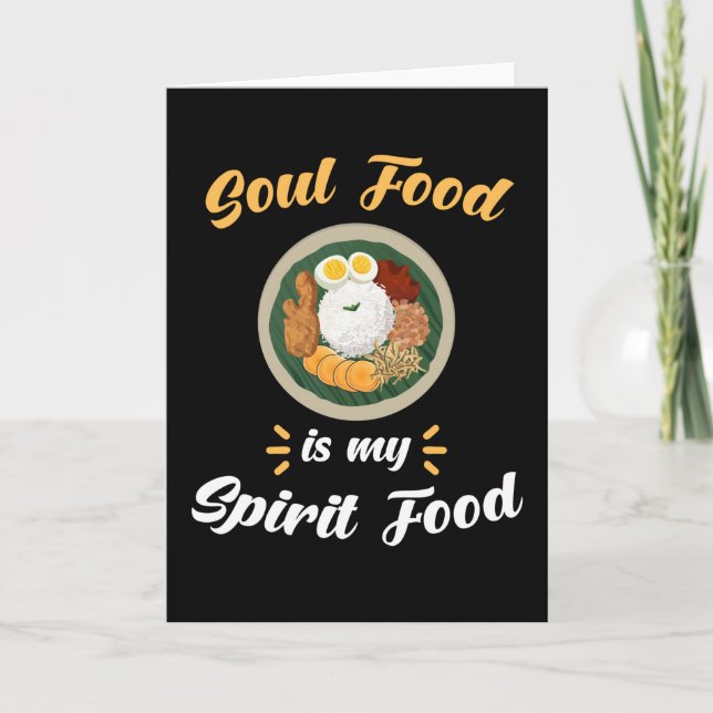 Soul Food Sprichwort Funny Karte (Vorderseite)