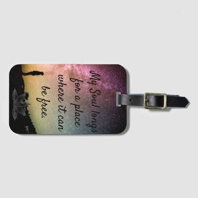 Soul Free Acrylic Luggage Tag Gepäckanhänger (Vorderseite (Horizontal))
