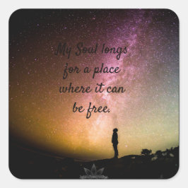 Soul Free Square Sticker