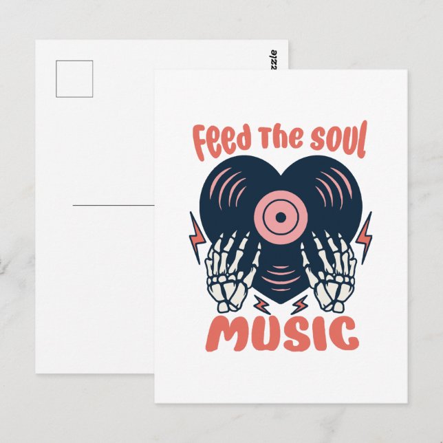 Soul gefüttert postkarte (Vorne/Hinten)