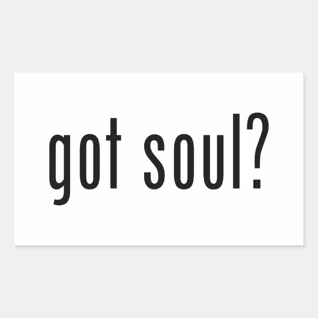 Soul got? rechteckiger aufkleber (Vorderseite)