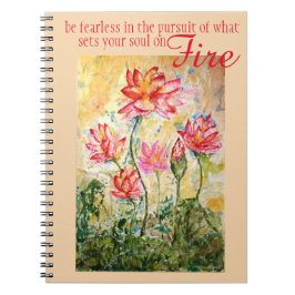 Soul-Inspirations-Rosa-Lotos-Kunst-Zeitschrift Notizblock