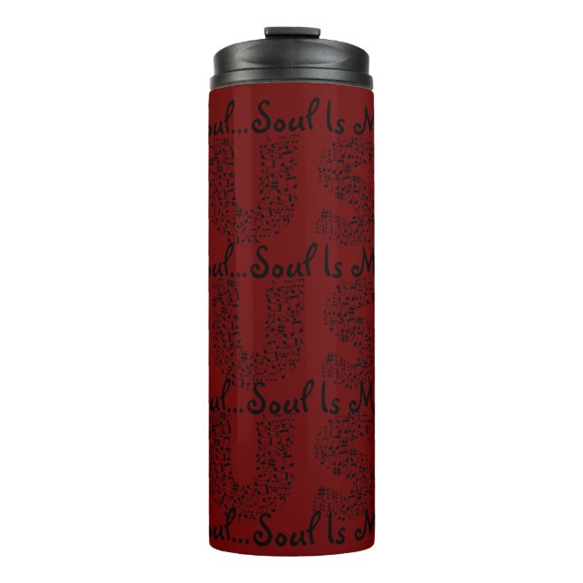 Soul ist Musik Thermosbecher (Vorderseite)