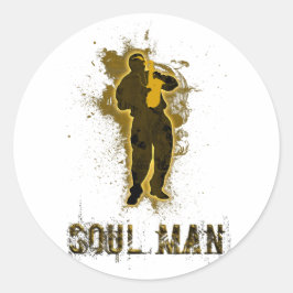 SOUL MAN RUNDER AUFKLEBER