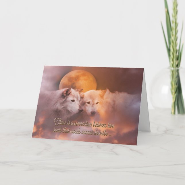 Soul Mate Glückwunsch Hochzeitstag Karte (Vorderseite)