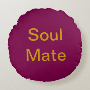 Soul Mate Round Pillow Rundes Kissen