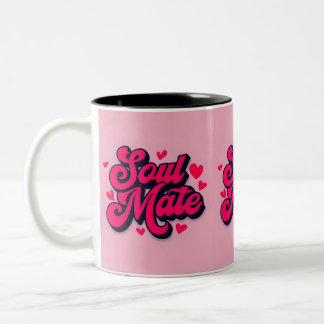 Soul Mate Tasse - Niedlicher Kaffee-Cup in Rosa un