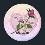 Soul Mate Wedding-Magnet Magnet<br><div class="desc">Soul Mate Hochzeitsmagnet, T - Shirt, Hochzeitskleidung, Hochzeitsgeschenke von ArtMuvz Illustration. Passend individualisierbares Hochzeitssemble, Empfang, Probe Dinner Bekleidung. Feiern Sie Ihre Liebe stilvoll mit unseren Hochzeitsdesigns, Ideal für Braut, Bräutigam, Hochzeitsfeier und Gäste. Sie können mit Ihren Namen oder Ihrem Hochzeitsdatum personalisieren. Ideal für Hochzeitsveranstaltungen. Zeige deine Begeisterung für den großen...</div>