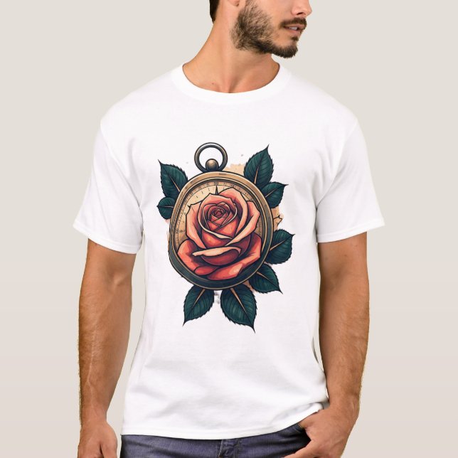 Soul mit Rose T-Shirt (Vorderseite)