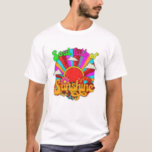 Soul mit Sonnenschein - farbenfrohe Retrosonne T-Shirt