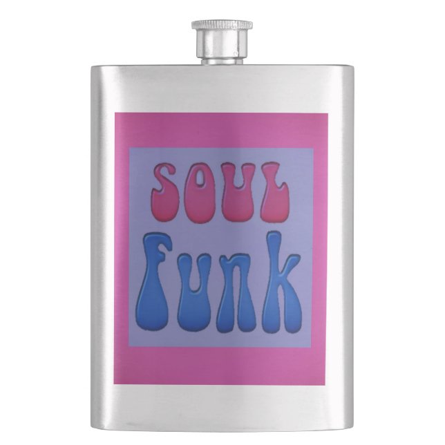 Soul Music Funky Flachmann (Vorderseite)