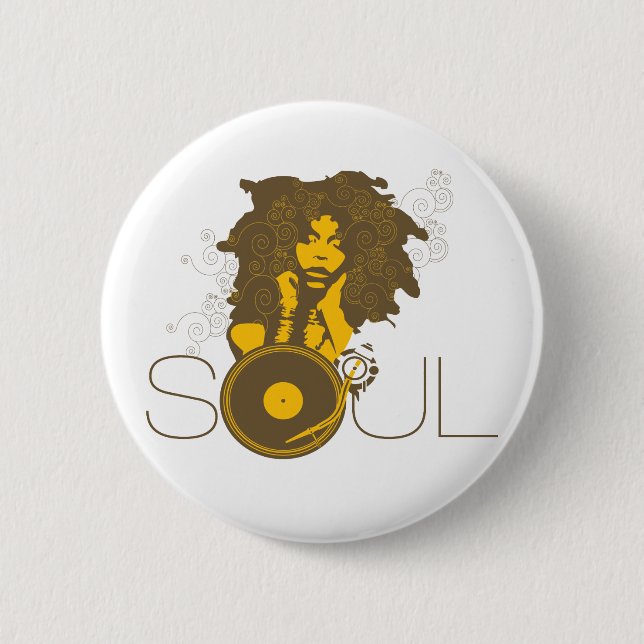 Soul-Musik-Knopf Button (Vorderseite)