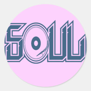 Soul-Musik Runder Aufkleber