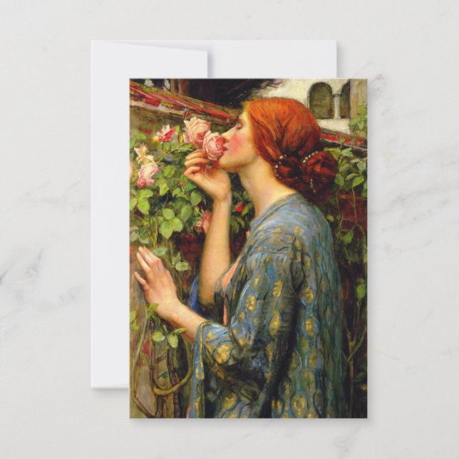 Soul of the Rose John William Waterhouse Dankeskarte (Vorderseite)